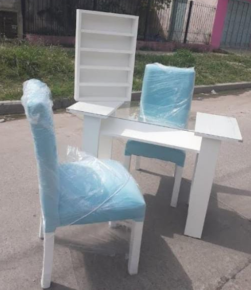 combo porta cabina + esmaltero + 2 sillas